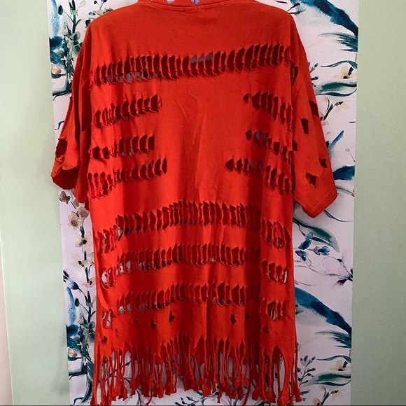 ✨SOLD✨ swimsuit orange cover up - Picture 7 of 10